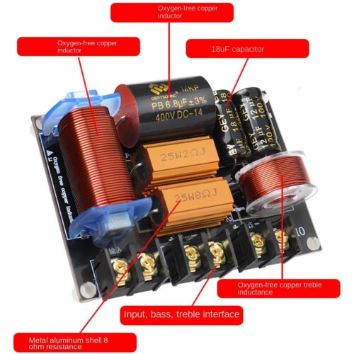 250W Audio Frequency Divider, MultiWay HiFi Speaker, Stage Power Crossover 1