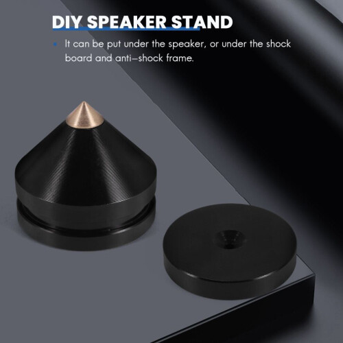 1 set luidsprekerspikes, standaardvoetjes, audioluidspreker 1