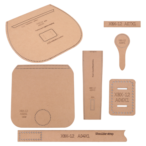 DIY Leather Tool Kit Kraft Handbag Sewing Pattern Size 21x19x6.5CM 2