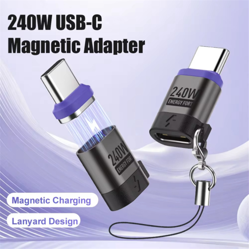 PD 3.0 snellaadkabel 240W magnetische Type-C-adapter 1