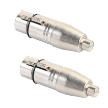 2 adaptadores XLR a hembra, conector jack XLR hembra