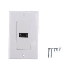 Couvercle de panneau mural à 1 port, coupleur de sortie 3D 1080p blanc