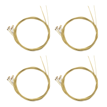 6 corde di ricambio in acciaio per chitarra acustica, colore argento + ottone.