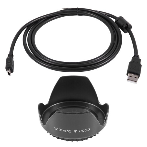 Paraluce a forma di fiore da 52 mm per kit D5200 D5100 D3200