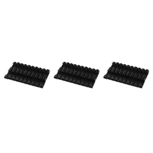 Lot de 20 pinces de fixation pour câbles de bureau (noires)