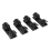 Lot de 20 pinces de fixation pour câbles de bureau (noires) 4