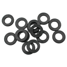 M6 zwarte plastic rubberen platte ring, afstandsstuk voor schroefbout