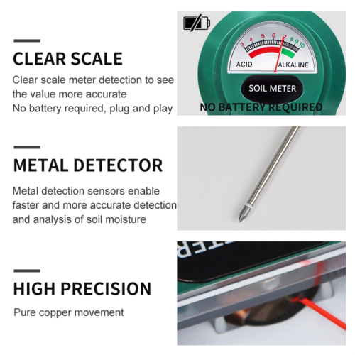 Bodem pH-waarde tester pH-meter 3-10 pH-waarde sneltester 1