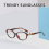 Small Frame Glasses Nerd Glasses Frame Women's C 2