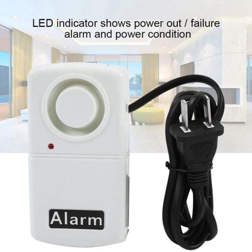 220V LED Indicator Smart 120Db Automatic Failure Outage Alarm US Plug 2