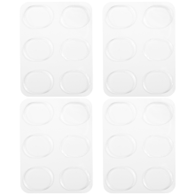 24 Stück Trommeldämpfer, Trommeldämpfer-Gelpads, Trommelschalldämpfer (transparent)