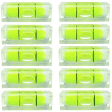 10 niveles de burbuja de 10 x 10 x 29 mm, cuadrados, para marcos de pared.