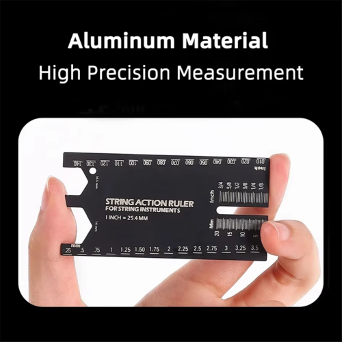 Gitarrsträngmekanik Mätlinjal Aluminiumlegering Verktyg 2