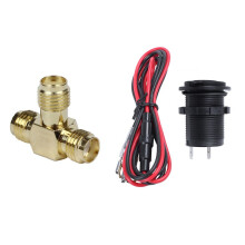 Presa di corrente con accendisigari, cavo da 60 cm incluso, presa a muro, motore