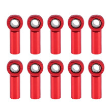 10Pcs M3 Ball Joint Link Bar Rod Seals Ball Head Tie Rod End Red