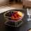 Round Snacks Display Dish With Iron Pet-Cylindrical M 6