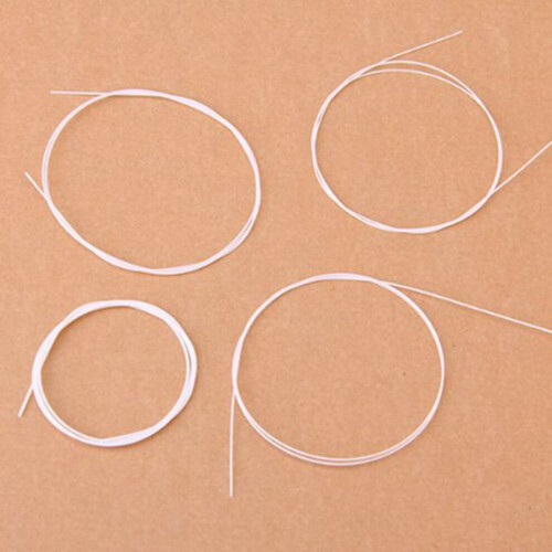 4-delige set witte nylon ukelelesnaren 1
