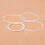 4-delige set witte nylon ukelelesnaren 3