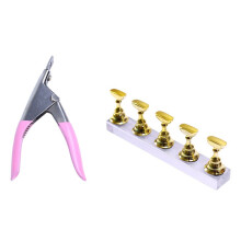 Magnetischer Nagelübungsständer für Handnagelzubehör, gold