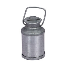 Metallinen maitotölkki vedenkeitin 1:12 nukkekodin miniatyyritarvikkeet