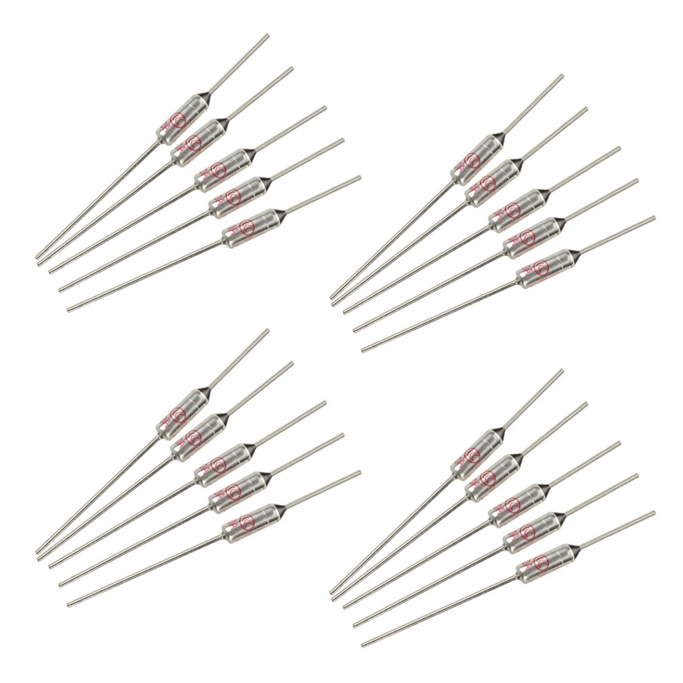 20 Pcs Circuit Cut Off Tf 185 Celsius 250V 10A Temperature Thermal Fuses 4714239074805