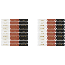60 stuks handgemaakte labels van PU-leer, imitatieleer, om op te naaien.