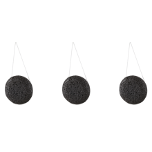 Make-up reinigingspad van gelvezels - zwart