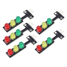 5er-Pack Mini-Ampel-LED-Anzeigemodul (5 V DC, 5 mm) – DIY-Projektset