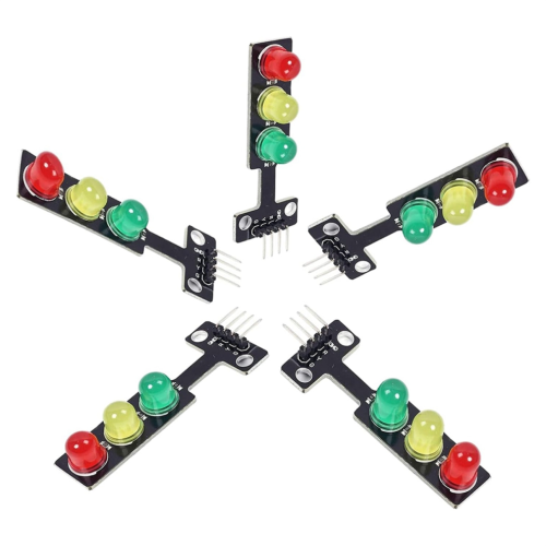 5 stuks mini-verkeerslicht-LED's, DC 5V 5 mm displaymodule, doe-het-zelf projectkit 2
