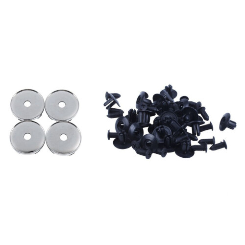 Set med 4 kromade navkapslar för nav, universal, plast, 60 mm