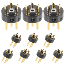 10 stuks 3-pins vergulde connectoren voor microfoon-, KTV- en audio-ombouw