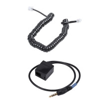 Cable de línea en espiral para módem telefónico RJ9 de 9,3 pulgadas