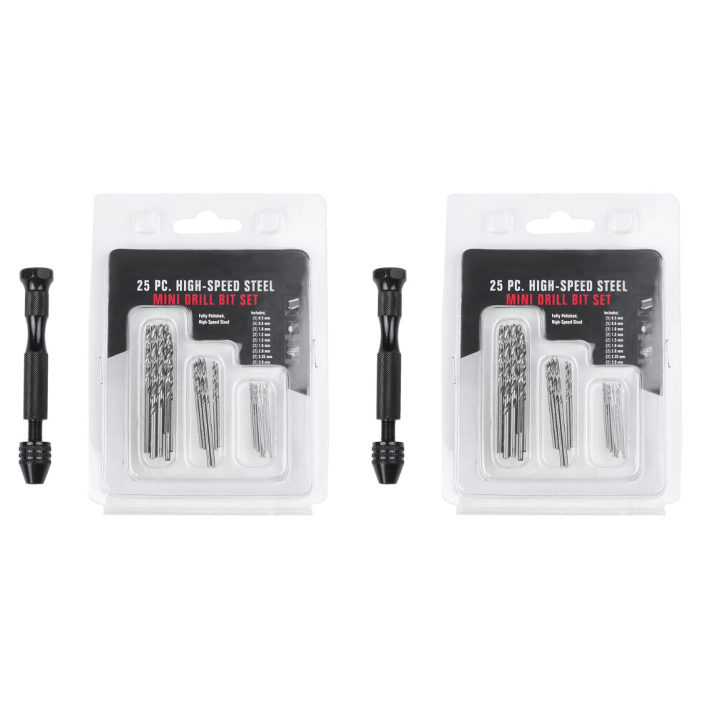 Hand Twist Drill Bits Set,Diy Precision Pin Vise Model Mini Hand Spiral Drill With 50Pcs 0.3Mm To 3.0Mm Micro-Drill Bits 4714068811121
