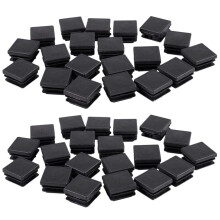 20 bouchons carrés en plastique pour tubes, 25 mm x 25 mm