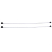2 cavi dati SATA 3.0III SATA3 6Gb/s da 50 cm con guaina in nylon (bianchi)
