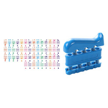Handgrijper spierrevalidatie fitnessapparaat piano-oefenapparaat blauw