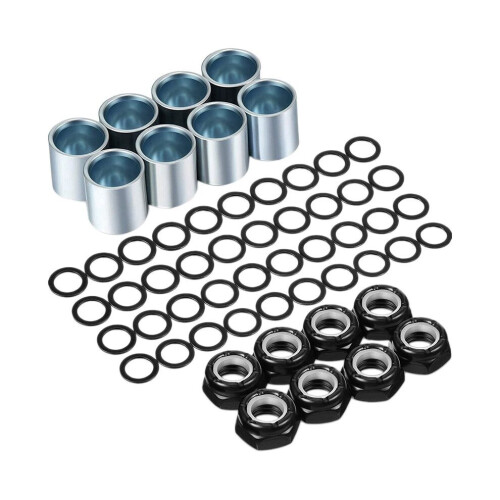 56-teiliges Skateboard-Achsen-Hardware-Set, Skateboard-Spacer, Achsmuttern