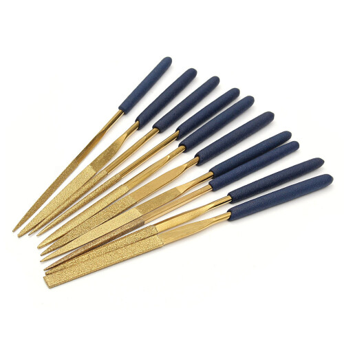 20Pcs Titanium Diamond Coating Needle Flat File Set Metal Working Craft Tools 2