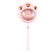 Tragbarer Handwärmer mit 2400 mAh und USB-Ladefunktion, pink