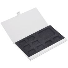 Aufbewahrungsbox für 9 SD/SD-Speicherkarten (Metallgehäuse) 8 TF-Karten & 1 SD-Karte