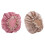 Gorro de ducha de doble capa impermeable para mujer, color rosa 1