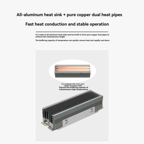 M.2 SSD-koeler, M.2 SSD-koelblok, Solid State Drive-radiator 1