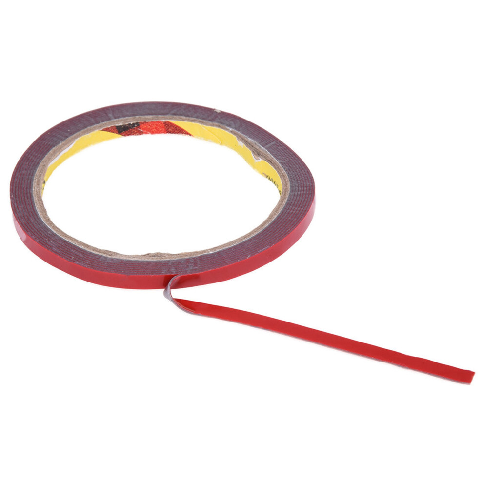 20Pcs Strong Permanent Double Sided Super Sticky Foam Tape Roll For Vehicle Car, Red 6Mmx3meter 4713140943934