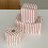 MultiColor Tissue Box-vierkante tissuedoos met rode strepen 2