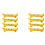 8Pcs String Level Hanging Line (Yellow) 1