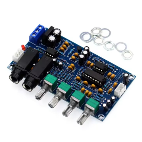 Scheda amplificatore per microfono doppio PT2399 AC12 2