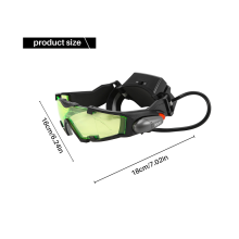Lunettes de vision nocturne pour la course, le cyclisme et la chasse afin de protéger les yeux