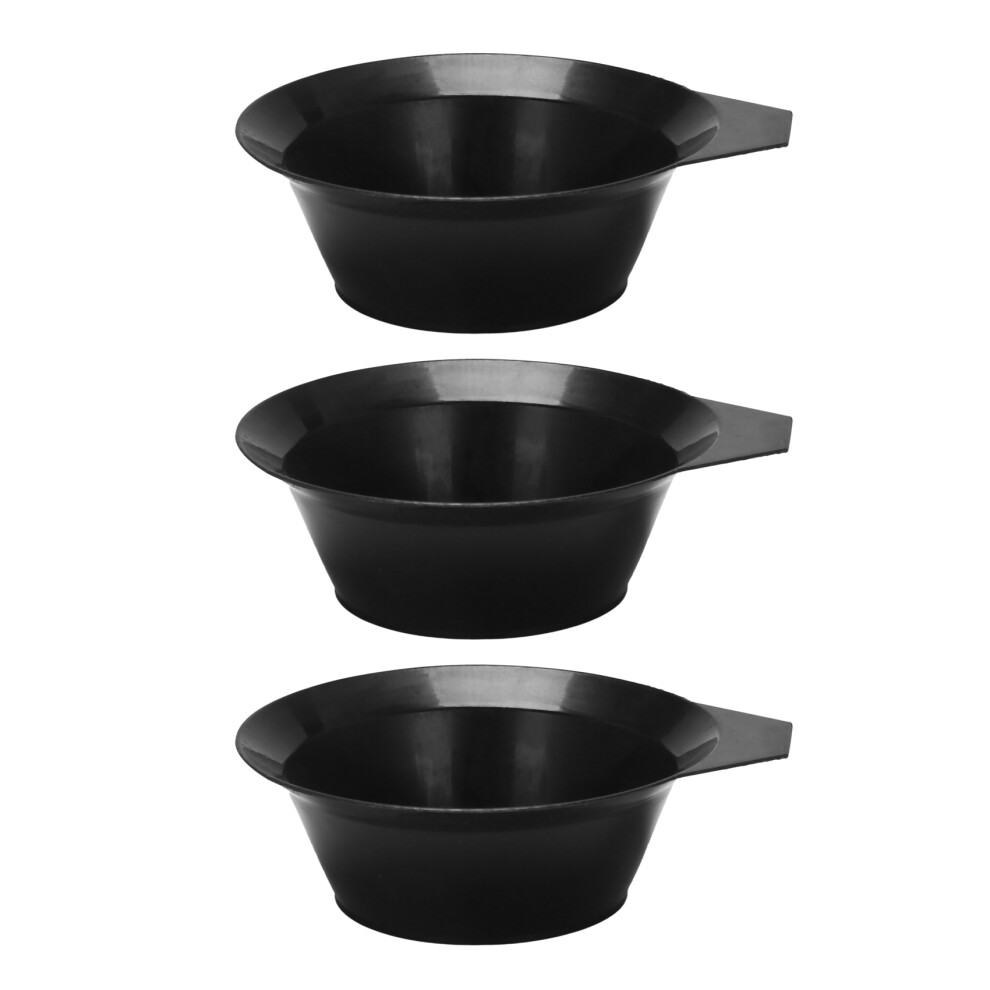 Black 3X Hairdressing Salon Hair Color Dye Bowl Tint Coloring [Personal Care]