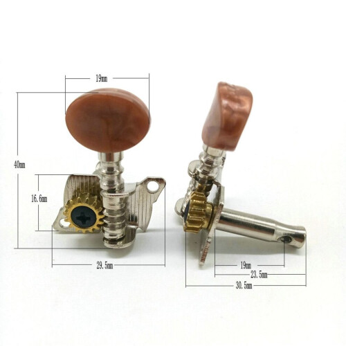 2R2L Ukulele Locking String Tuner Guitar Tuning Peg 1