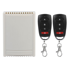 Módulo de relé de 4 canales con control remoto RF, controlador remoto inalámbrico de 12 V CC con módulo de transmisión de código de aprendizaje